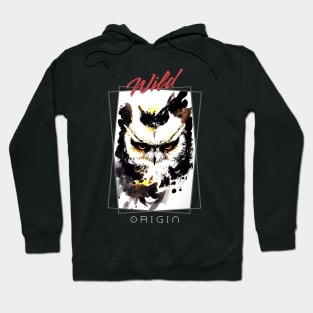 Owl Bird Wild Nature Free Spirit Art Brush Painting Hoodie